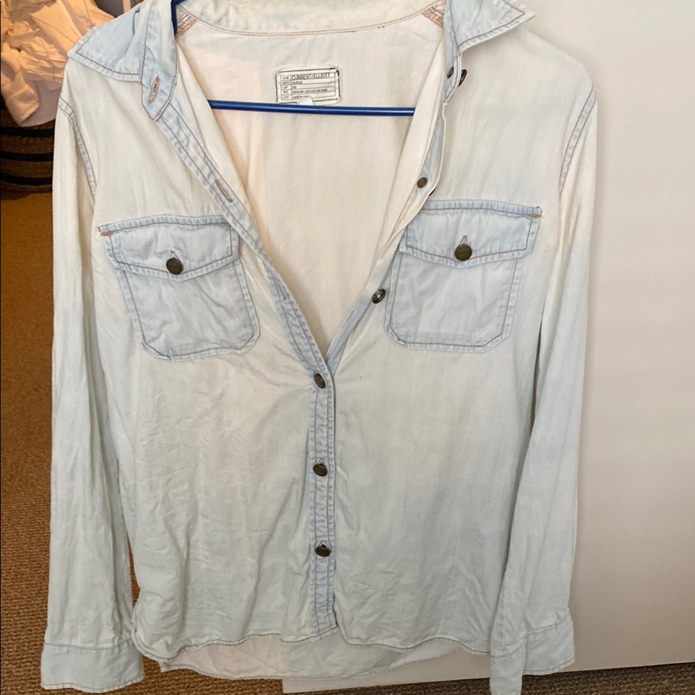 Current/Elliott White Casual Shirt